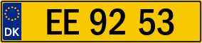 Trailer License Plate